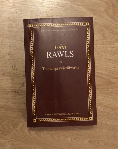 Teoria Sprawiedliwo Ci John Rawls Warszawa Kup Teraz Na Allegro