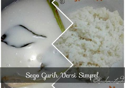 Resep Sego Gurih Nasi Gurih Simpel Lhoooo Magicom Oleh Rachma Linda