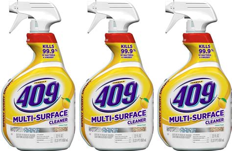 Formula 409 Multi Surface Spray Cleaner Lemon Scent 22 Ounces Pack Of 3 Health