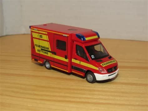 Herpa H Mercedes D Feuerwehr Modell Von Vitrine Ohne Ovp