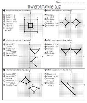 Translations Reflections And Rotations Worksheet