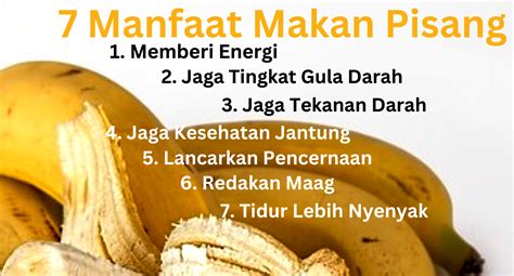 7 Manfaat Makan Pisang Baik Untuk Kesehatan Sultratop