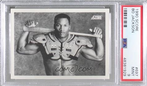 1990 Score Base 697 Bo Jackson Psa 9 Mint