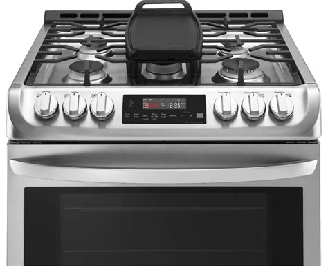 Best Buy Lg 63 Cu Ft Slide In True Convection Gas Range With Easyclean And Ultraheat Power