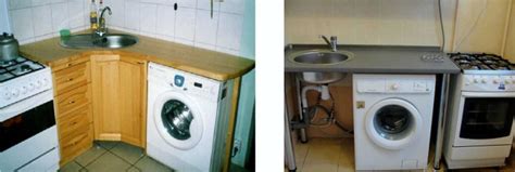 Встраиваемые стиральные машины под столешницу на кухне: за и против ...