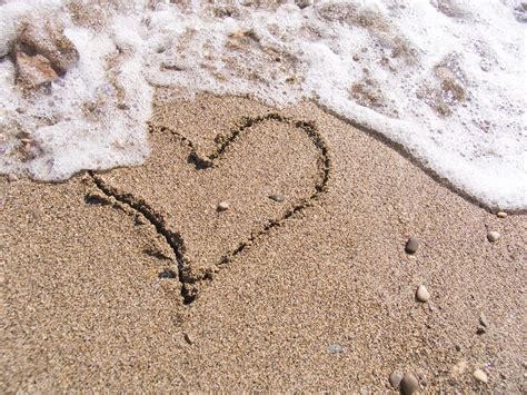 Heart On Sand Stock Photo By Anzavru 1872620