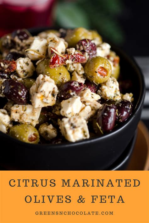 Citrus Marinated Olives And Feta Recipe In 2020 Marinated Olives