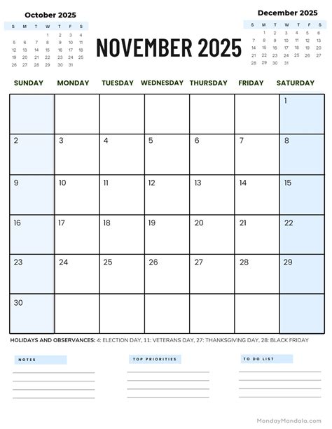 November 2025 Calendar 52 Free Pdf Printables