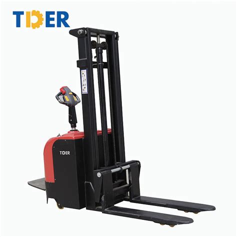 Tder Electric Semi Electric Ton Meter Stacking Forklift Pallet