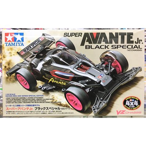 Tamiya Mini Wd Super Avante Jr Black Special Vz Chassis