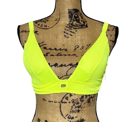 Trinibikini Swim Tinibikini Neon Citrus Swim Bikini Top L Poshmark