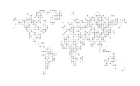 Premium Vector Abstract Dot World Map Vector