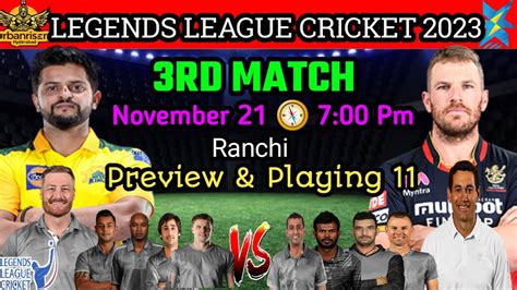 Legends League Cricket Rd Match Urbanrisers Hyderabad Vs