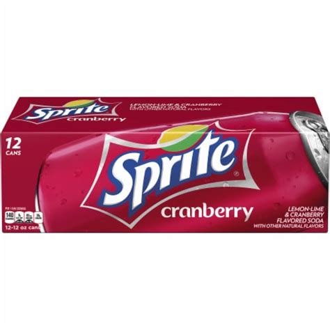 Sprite Lemon Lime Cranberry Soda Can, 12 pk / 12 fl oz - Kroger