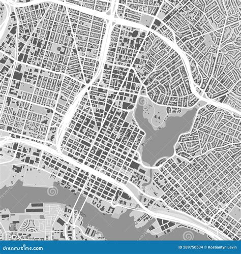 Mapa De La Ciudad De Oakland Estados Unidos Afiche Urbano En Blanco Y