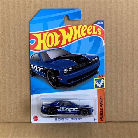 Hotwheels 15 Dodge Challenger Srt Biru Lot N 2022 Lazada Indonesia