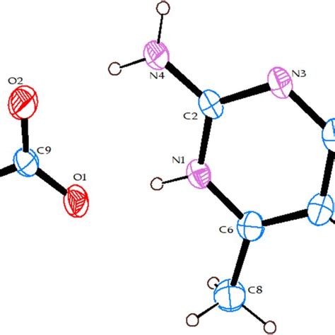 Ortep Diagram With Atom Numbering Scheme Of Amptf Download Scientific Diagram