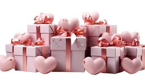 Ai Generated Decorative T Boxes Valentines Presents Love Themed