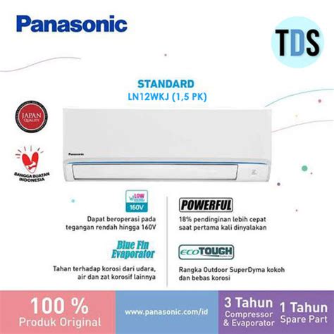 Promo AC Panasonic Si BiRU CS CU LN12WKJ Standard Low Voltage 1 5 PK