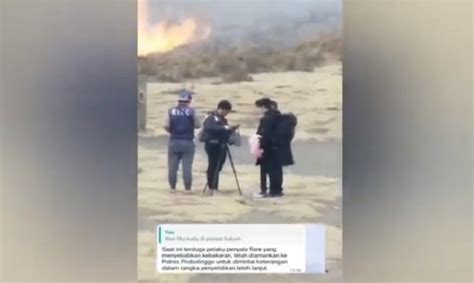 Viral Kebakaran Di Gunung Bromo Diduga Akibat Ulah Eo Pre Wedding