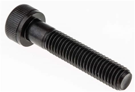 Rs Pro M8 X 40mm Hex Socket Cap Screw Black Self Colour Steel Rs