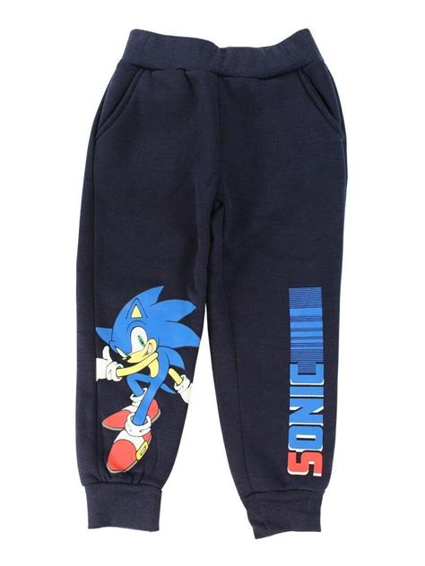 Sonic Pantalon De Jogging Gar On Imprim Sonic Bleu Marine Kiabi