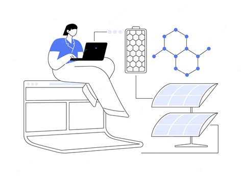 Ilustração Em Vetor Conceito Abstrato De Tecnologias De Grafeno Vetor Premium