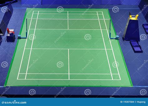 International Standard Badminton Court Stock Photo Image Of Emptiness