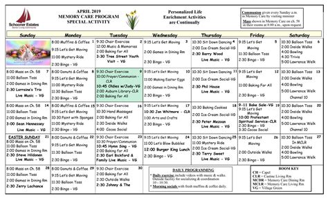 Assisted Living Facility Activity Calendar Printable Calendar 2022 2023 Artofit