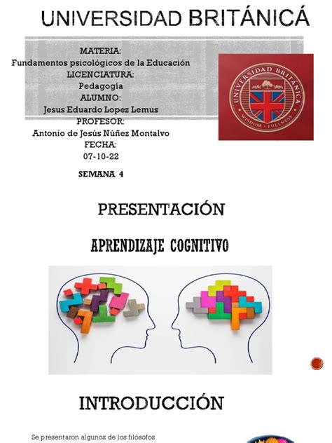 Fundamentos Psicológicos De La Educación 4 Pdf Aprendizaje Sicología