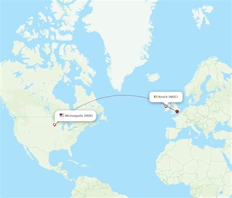 Flights From Minneapolis To Knock MSP To NOC Flight Routes