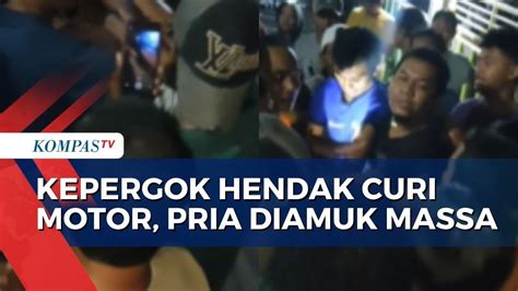 Pemuda Nyaris Babak Belur Diamuk Massa Karena Diduga Hendak Curi Sepeda