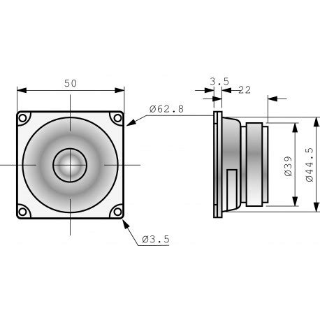 Haut Parleur Large Bande FRWS 5 4 Ohm 5 Cm 2