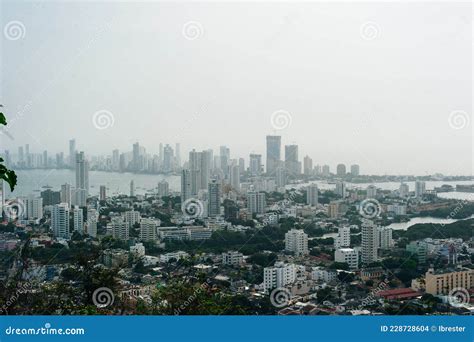 Panoramic View Of The Modern Section Of Cartagena Colombia June