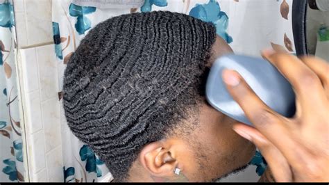 How To Get 360 Waves On The Right Side For Beginners 360 Waves Coarse Hair Youtube