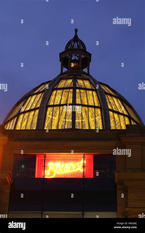 The Dome Of The Botanist In Central Newcastle Upon Tyne England Dusk