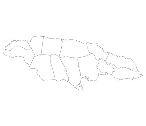 Premium Vector Jamaica Map Map Of Jamaica In Administrative Provinces