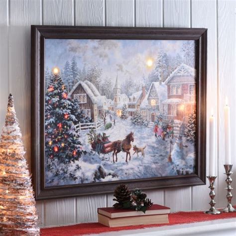 A Merry Christmas LED Framed Art Print From Kirkland S Christmas