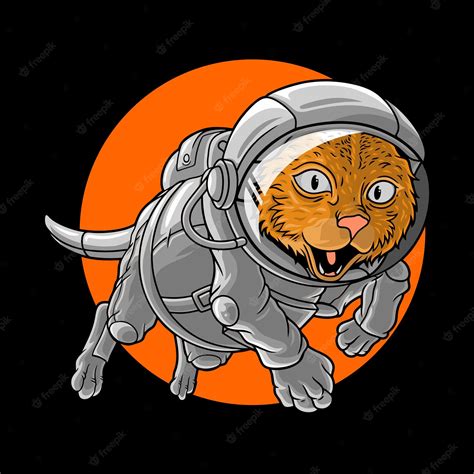 Premium Vector Astronaut Catspace Catpremium Vector