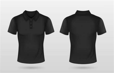 Black Polo T Shirt Template Vector Art Icons And Graphics For Free