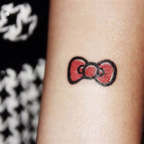 hello kitty bow tattoo