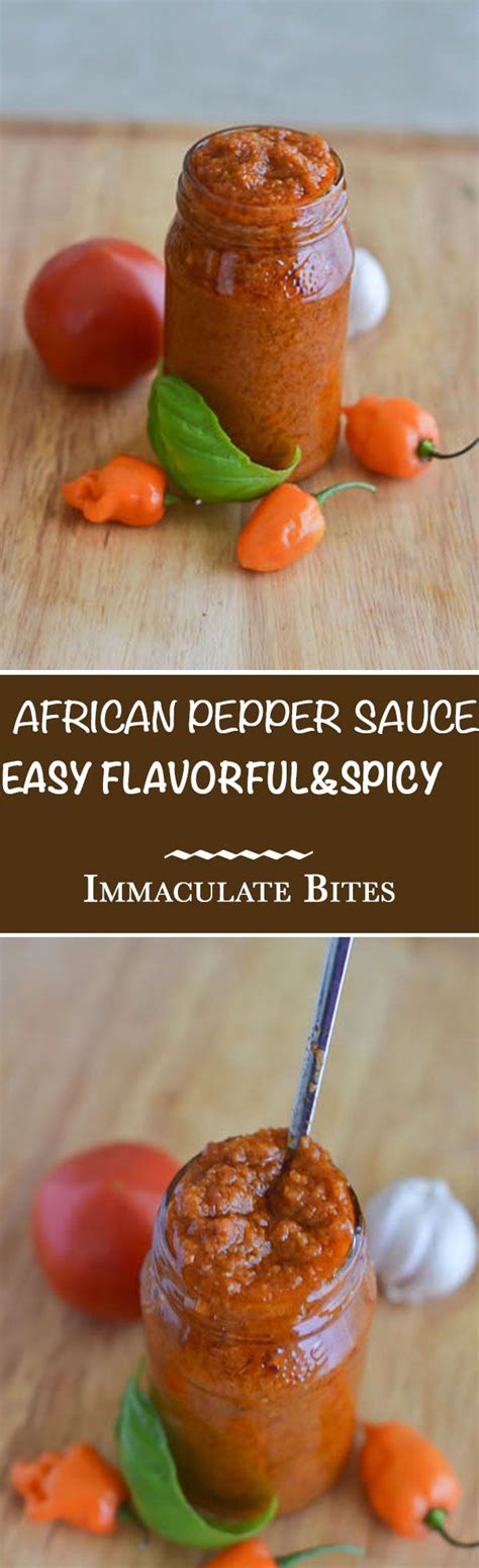 Homemade African Pepper Sauce That Is Primarily Made With Habanero