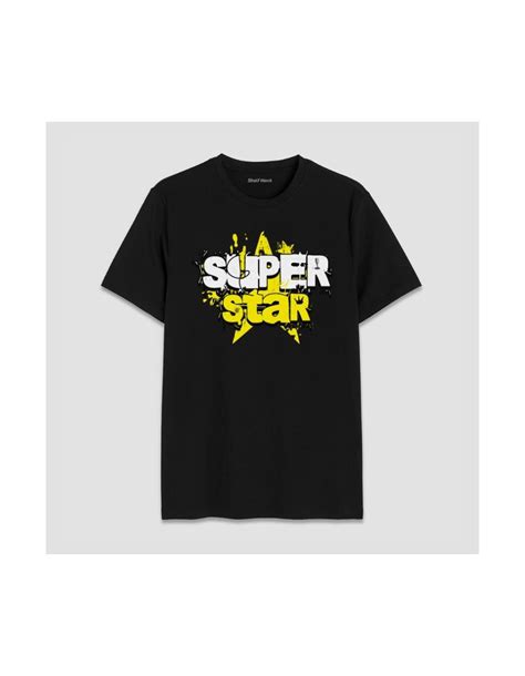 Super Star Round Neck T Shirt