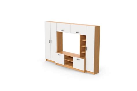 Premium Photo Wooden Tv Unit