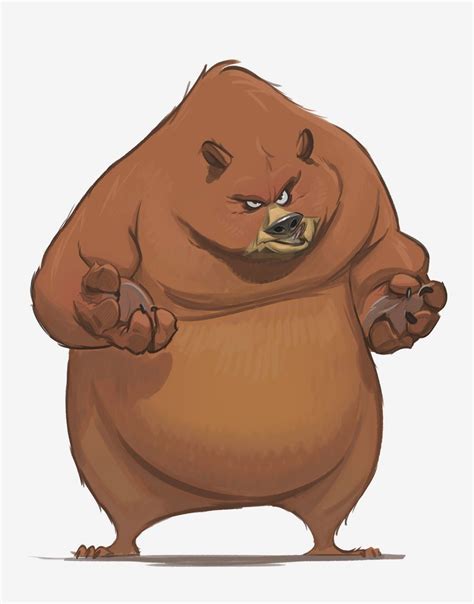 Bear Character Design Cartoon Character Design Character Design Animation