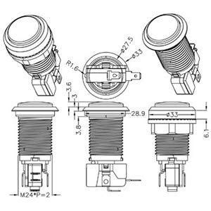 Amazon EG STARTS 10 Pcs Lots Chrome Plating 30mm LED Illuminated