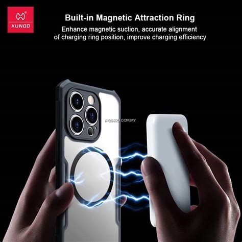 Xundd Beatle Magnetic Ring Series Wireless Charging Phone Case For