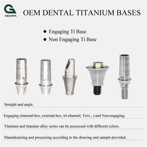 Titanium Base For Dental Implant OEM ODM Temporary Abutment China