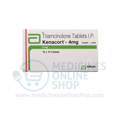 Kenacort Triamcinolone 4mg 100 Tablet Medicines Online Shop