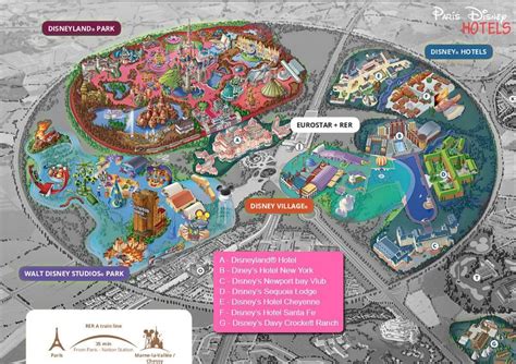 Disneyland Paris Map